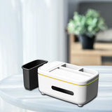 Maxbell Maxbell Facial Tissue Storage Box Napkin Holder Desk Organizer White And Trash Can