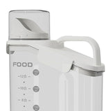 Maxbell Cereal Storage Container Food Dispenser Pour for Pantry Baking Supply White