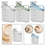 Maxbell Cereal Storage Container Food Dispenser Pour for Pantry Baking Supply White