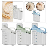 Maxbell Cereal Storage Container Food Dispenser Pour for Pantry Baking Supply White