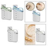 Maxbell Cereal Storage Container Food Dispenser Pour for Pantry Baking Supply White