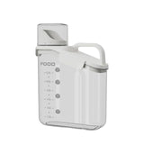 Maxbell Cereal Storage Container Food Dispenser Pour for Pantry Baking Supply White