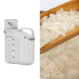 Maxbell Cereal Storage Container Food Dispenser Pour for Pantry Baking Supply White