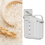 Maxbell Cereal Storage Container Food Dispenser Pour for Pantry Baking Supply White
