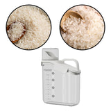 Maxbell Cereal Storage Container Food Dispenser Pour for Pantry Baking Supply White