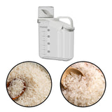 Maxbell Cereal Storage Container Food Dispenser Pour for Pantry Baking Supply White