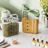 Maxbell Cereal Storage Container Food Dispenser Pour for Pantry Baking Supply Green