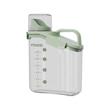 Maxbell Cereal Storage Container Food Dispenser Pour for Pantry Baking Supply Green