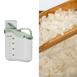 Maxbell Cereal Storage Container Food Dispenser Pour for Pantry Baking Supply Green