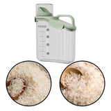 Maxbell Cereal Storage Container Food Dispenser Pour for Pantry Baking Supply Green