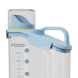 Maxbell Cereal Storage Container Food Dispenser Pour for Pantry Baking Supply Blue