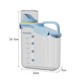 Maxbell Cereal Storage Container Food Dispenser Pour for Pantry Baking Supply Blue