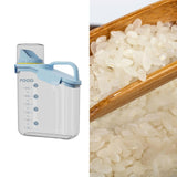 Maxbell Cereal Storage Container Food Dispenser Pour for Pantry Baking Supply Blue