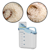 Maxbell Cereal Storage Container Food Dispenser Pour for Pantry Baking Supply Blue