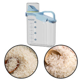 Maxbell Cereal Storage Container Food Dispenser Pour for Pantry Baking Supply Blue