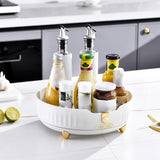 Maxbell Maxbell Rotatable Turntable Organizer Seasoning Holder for Kitchen Countertop Closet