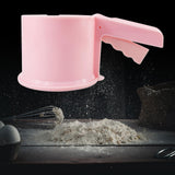Maxbell Maxbell Flour Sieve Ergonomical Handle Cooking Baking Tool for Baking Cooking Pastry Pink