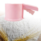 Maxbell Maxbell Flour Sieve Ergonomical Handle Cooking Baking Tool for Baking Cooking Pastry Pink