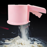 Maxbell Maxbell Flour Sieve Ergonomical Handle Cooking Baking Tool for Baking Cooking Pastry Pink