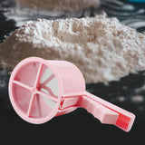 Maxbell Maxbell Flour Sieve Ergonomical Handle Cooking Baking Tool for Baking Cooking Pastry Pink