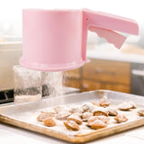 Maxbell Maxbell Flour Sieve Ergonomical Handle Cooking Baking Tool for Baking Cooking Pastry Pink