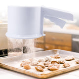 Maxbell Maxbell Flour Sieve Ergonomical Handle Cooking Baking Tool for Baking Cooking Pastry White
