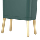 Maxbell Maxbell Creative Trash Can 15L Garbage Can Rubbish Bin with Lid for Bedroom Corner Green