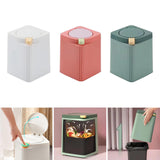 Maxbell Maxbell Desktop Waste Garbage Bin Durable Portable Waste Basket for Kitchen Bedroom White
