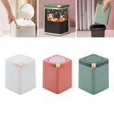 Maxbell Maxbell Desktop Waste Garbage Bin Durable Portable Waste Basket for Kitchen Bedroom White