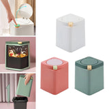 Maxbell Maxbell Desktop Waste Garbage Bin Durable Portable Waste Basket for Kitchen Bedroom White