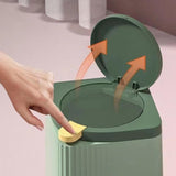 Maxbell Maxbell Desktop Waste Garbage Bin Durable Portable Waste Basket for Kitchen Bedroom White