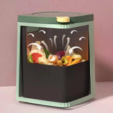 Maxbell Maxbell Desktop Waste Garbage Bin Durable Portable Waste Basket for Kitchen Bedroom White