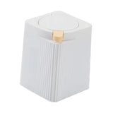 Maxbell Maxbell Desktop Waste Garbage Bin Durable Portable Waste Basket for Kitchen Bedroom White