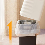 Maxbell Maxbell Desktop Waste Garbage Bin Durable Portable Waste Basket for Kitchen Bedroom White