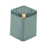 Maxbell Maxbell Desktop Waste Garbage Bin Durable Portable Waste Basket for Kitchen Bedroom Green