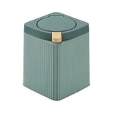 Maxbell Maxbell Desktop Waste Garbage Bin Durable Portable Waste Basket for Kitchen Bedroom Green