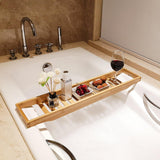 Maxbell Maxbell Bathtub Tray Bath Caddy Tray for Tub Bathroom Gadgets 70cm/27.56inch Wood