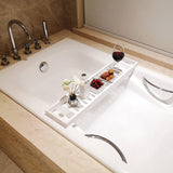 Maxbell Maxbell Bathtub Tray Bath Caddy Tray for Tub Bathroom Gadgets 70cm/27.56inch White