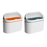 Maxbell Maxbell Multifunctional Desktop Trash Can with Lid for Tabletop Countertop Bedroom white