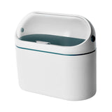 Maxbell Maxbell Multifunctional Desktop Trash Can with Lid for Tabletop Countertop Bedroom white