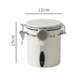 Maxbell Maxbell Multifunctional Household Coffee Bean Sealed Storage Tank for Tea Flour 1.5L