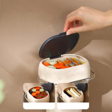 Maxbell Cup Dispenser Disposable Cup Organizer Pull Type 40 Cups for Offices Kitchen Beige