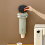 Maxbell Cup Dispenser Disposable Cup Organizer Pull Type 40 Cups for Offices Kitchen Green