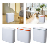 Maxbell Maxbell Intelligent Trash Bin Recycling Rubbish Basket for Home Bathroom Kitchen White