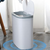 Maxbell Maxbell Intelligent Trash Bin Recycling Rubbish Basket for Home Bathroom Kitchen Gray