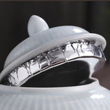 Maxbell Flower Vase Ginger Jar Ceramic Flower Plants Holder Home Weddings Desk