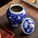 Maxbell Vintage Style Tea Canister with Lid 900ml Multiuse for Countertop Pantry