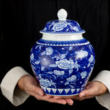 Maxbell Maxbell Glazed Porcelain Dried Flower Vase Living Room Decoration Ceramic Ginger Jar