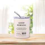 Maxbell Maxbell Portable Insulated Coffee Mug with Straw for Hot and Cold Drinks 350ml