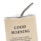Maxbell Maxbell Portable Insulated Coffee Mug with Straw for Hot and Cold Drinks 350ml